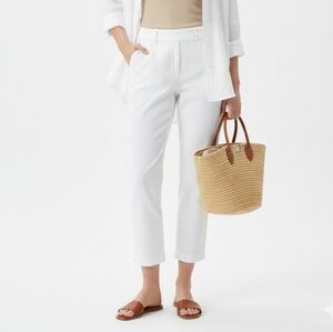 LOFT White Cropped Pants Size 8